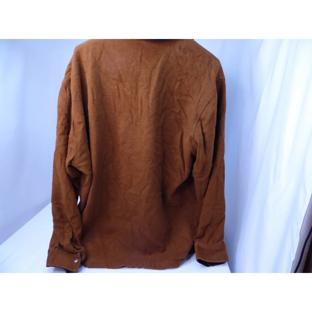 Carhartt Men's 2XL Brown Cotton Fleece Lined Zip Front Jacket 104074 213